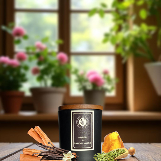 Amber and Sandalwood Candle